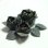 Photo2: Clay Art Bead set "Peach blossom"black color (2)