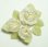 Photo1: Clay Art Bead set "Peach blossom"white color (1)