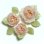 Photo1: Clay Art Bead set "Peach blossom"fancy pink color (1)