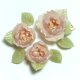 Clay Art Bead set "Peach blossom"fancy pink color