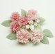Clay Art Bead set "Carnation"pink color