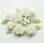 Photo1: Clay Art Bead set "Carnation"white color (1)
