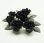 Photo2: Clay Art Bead set "Carnation"black color (2)