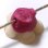 Photo4: Clay flower Cherry blossom Party type zirconia Wine color 9mm 2pcs (4)