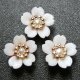 Clay flower Cherry blossom Party type orange 8mm 2pcs