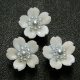 Clay flower Cherry blossom Party type pale blue 8mm 2pcs