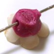 Photo4: Clay flower Cherry blossom Party type zirconia Wine color 9mm 2pcs