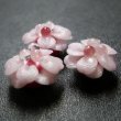 Photo2: Clay flower Double cherry blossom pink 9mm 2pcs
